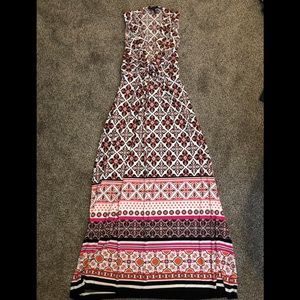 White House Black Market patterned maxi dress